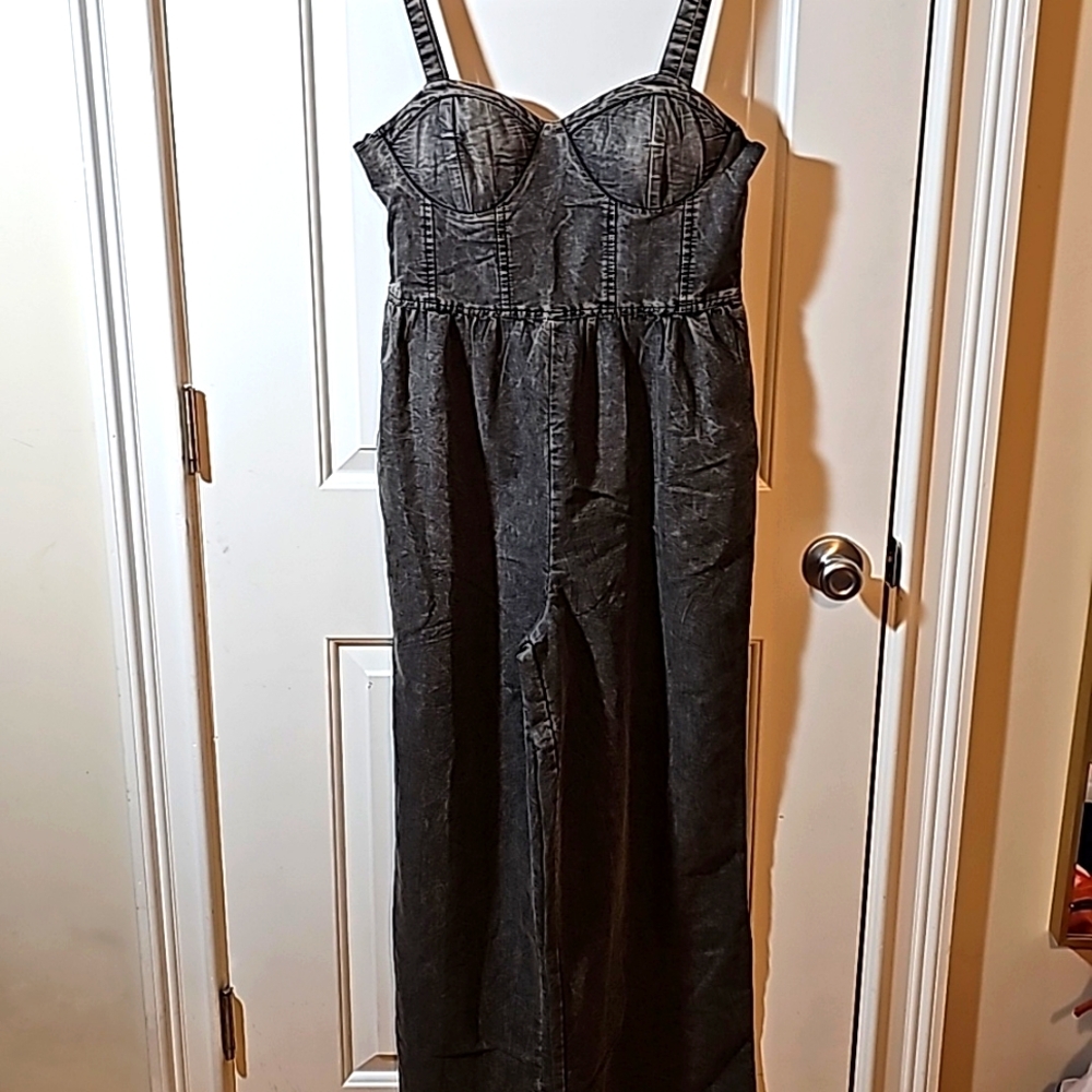 Bog Collective Jumpsuit with Pockets, Size Large